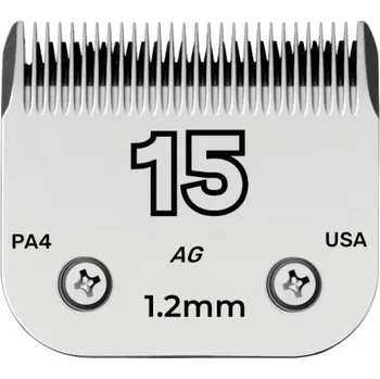 Kosmetika pro psa Náhradní střihací hlavice pro strojky Andis, Oster, Wahl, Heiniger a Conair Profesionální ocelová střihací hlavice na stříhání zvířat 1,2 mm Model 15
