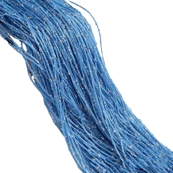 Provázková záclona 1 x 2 m světle modrá