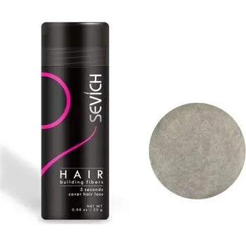 Barva na vlasy Keratinový pudr na vlasy Barevný pudr pro zakrytí řídnoucích vlasů Barevný pudr na zakrytí odrostů a šedin 25 g šedá