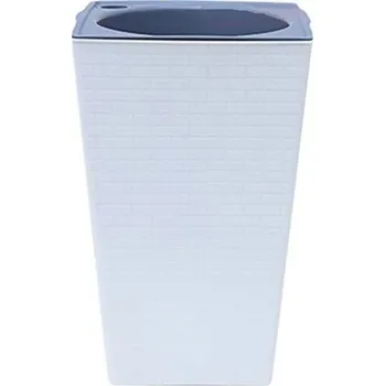 Samozavlažovací květináč H992 bílá