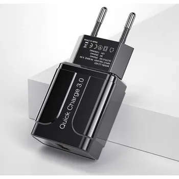 USB síťový adaptér Quick Charge K690 černá