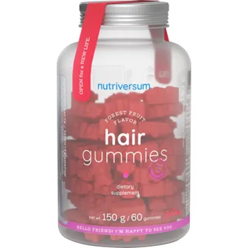 Fitness strava Nutriversum Hair Gummies - WOMEN 60 gummies Příchuť: Lesní Ovoce