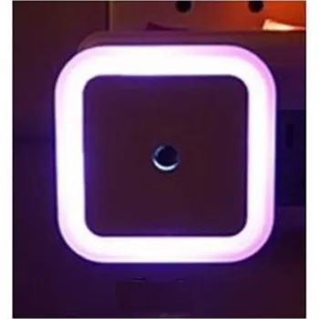 Noční světlo LED lampička do zásuvky červená