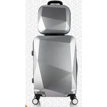 Luxusní dámský kufr J3209 stříbrná