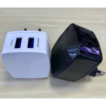 Síťový adaptér dual USB bílá