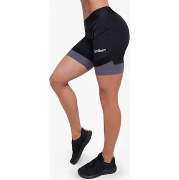 Dámské kraťasy Dámské Šortky 2in1 Black Grey - GymBeam Velikost: XS, Barva: multicolor