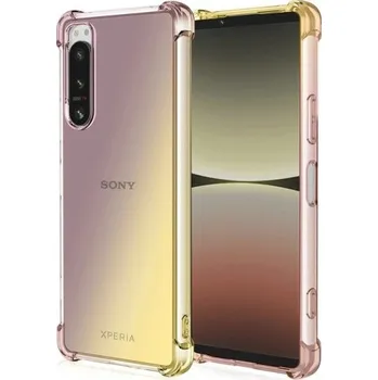Pouzdro na mobilní telefon TPU ochranný obal na mobil Sony Xperia 10 VI Odolné pouzdro Protiskluzový kryt Ochrana proti poškrábání zlatá