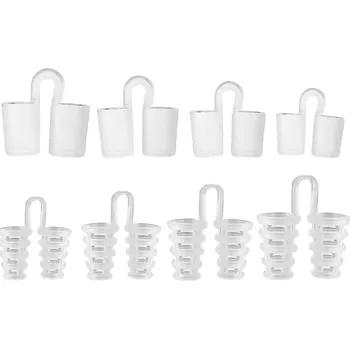 Pomůcka proti chrápání a spánkové apnoe Klips proti chrápání 8 ks