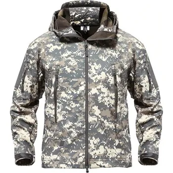 Pánská větrovka Pánská softshellová bunda maskáčová XXL 1