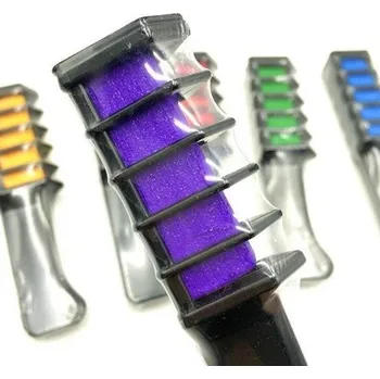 Barva na vlasy Křídové barvy na vlasy fialová