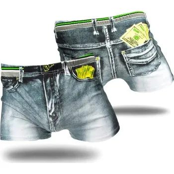 Pánské spodní prádlo Pánské boxerky v džínovém provedení M 1