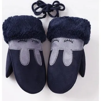 Rukavice Roztomilé dětské zvířecí palčáky tmavě modrá