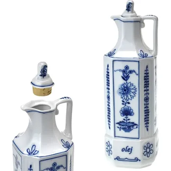 Leander 1907, Loučky u Karlových Varů Karafa na olej hranatá 24 cm - cibulák