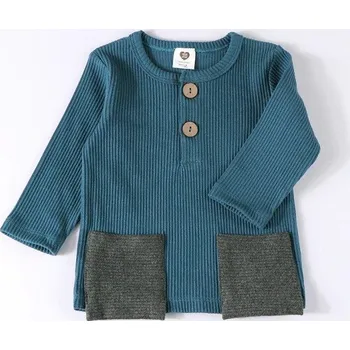 Dětské tričko s dlouhým rukávem T2523 petrolejová 8