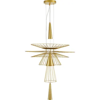 Závěsné svítidlo SUSSO L zlaté kovové 60 cm moderní do obýváku a nad stůl