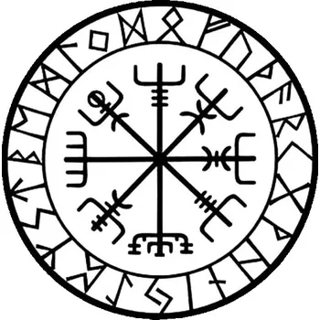 Samolepicí dekorace na vozidlo Samolepka na auto staré runy černá