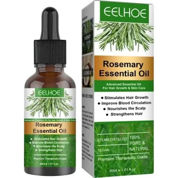 Vlasová regenerace Přírodní esenciální olej na vlasy s extraktem z rozmarýnu pro růst vlasů Rozmarýnový vlasový olej vyživující pokožku hlavy Olej s rozmarýnem a kokosovým olejem pro silné a zdravé vlasy 30 ml