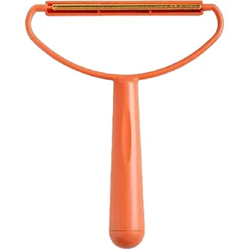 Váleček na chlupy Oboustranný odstraňovač chlupů Čistící kartáč na chlupy Odstraňovač žmolků 13,5 x 16,5 cm Opakovaně použitelné oranžová