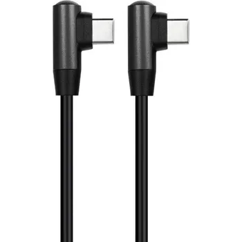 Datový kabel Lomený propojovací kabel USB-C M/M černá 20 cm