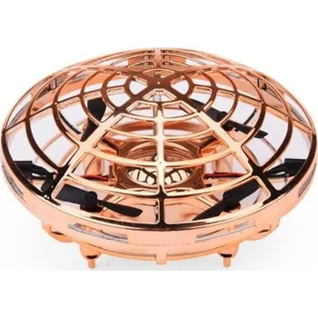 RC model auta Létající dron UFO ovládaný rukou zlatá