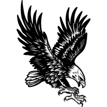 Tetování Dočasné vodotěsné tetování Americký orel 17 x 12 cm Falešné tetování na tělo Tetovačka s motivem orla Odolné dočasné tetování na 12–15 dní