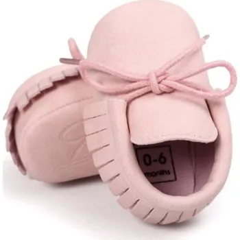 Dívčí obuv Dětské kožené capáčky A479 růžová 6-12 měsíců