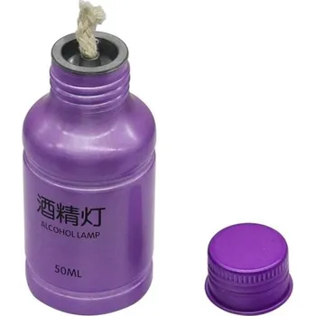 Svítilna Alkoholová lampa s knoty fialová