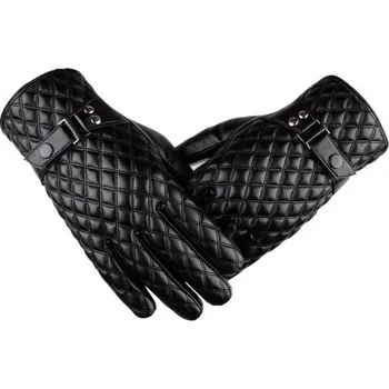 Rukavice Pánské kožené rukavice s páskem