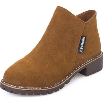 Dámské tenisky Stylové dámské kotníkové boty J2744 světle hnědá 39