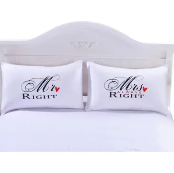 Dekorativní polštářek Povlaky na polštáře - Pan a Paní