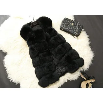 Dárková krabička Luxusní dámský kožich - Černý XL