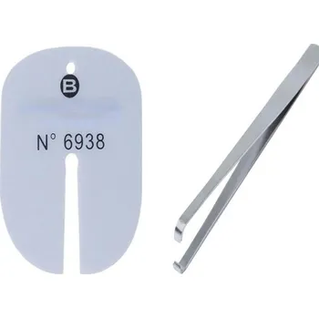 Sada nářadí Opravářská sada pro hodinky 2 ks kotouč Bergeon 6938 a precizní antistatická pinzeta 13x0,8 cm pro bezpečné sejmutí ručiček bez poškození