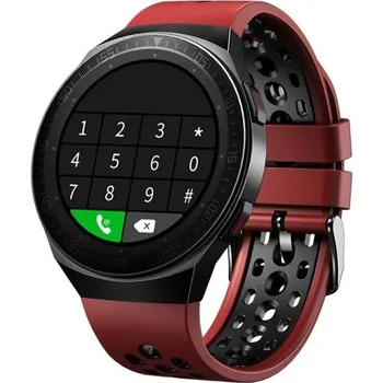 Chytré hodinky Pánské chytré hodinky K1308 vínová