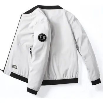 Pánská větrovka Pánská bunda F1053 bílá S