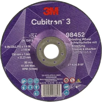 Brusný kotouč Cubitron 3 3M brusný kotouč 36+ 150 x 7 x 22,23 mm