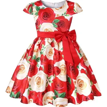 Dívčí šaty Dívčí šaty N336 červená 6