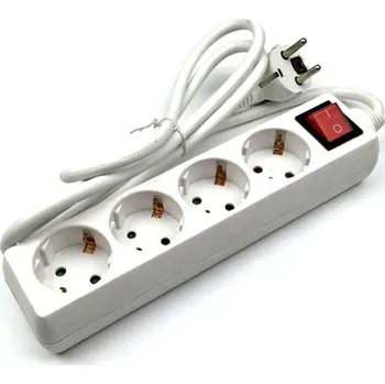 Elektrická zásuvka Prodlužovací přívod 4 zásuvky s vypínačem K1122 3 m