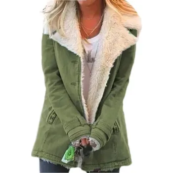 Dámská bunda Dámská přechodná bunda P2407 zelená 4XL