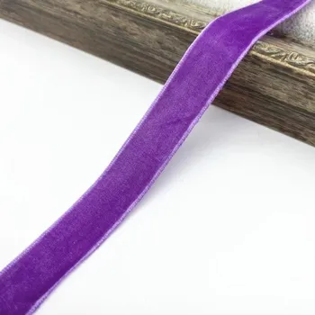 Balící papír Stuha 20 mm 4,6 m sametová Luxusní dekorační stuha Sametová stužka na balení dárků Svatební výzdoba Kreativní tvoření Ruční práce Aranžování fialová