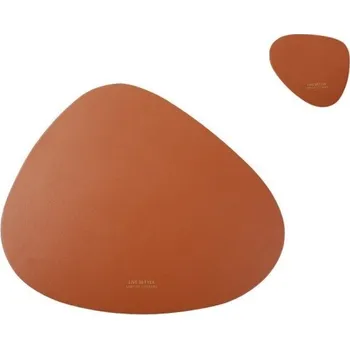 prostírání Prostírání z umělé kůže 2 ks hnědá