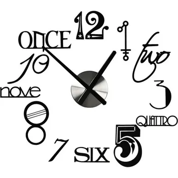 Hodiny Nástěnné samolepící hodiny G1835 80 cm