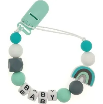 klip na dudlíky Klip na dudlík N879 tyrkysová