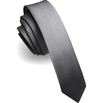 Kravata Hedvábná jednobarevná kravata 150 x 4 cm Elegantní pánská kravata z kvalitního hedvábí Úzký design Stylový doplněk na svatby, večírky a formální akce šedá