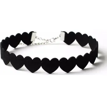 Náhrdelník Choker se vzorem srdíček J679 1