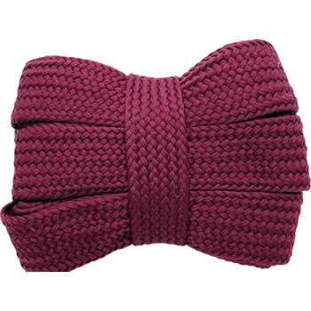 Tkaničky do bot Ploché široké tkaničky 140x2 cm Polyesterové barevné tkaničky do tenisek Boty Módní doplněk DIY šití Oblečení vínová