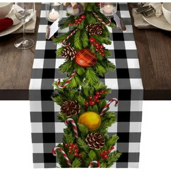 Vánoční dekorace Vánoční dekorativní ubrus 200 x 33 cm 3