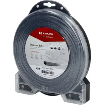 Kramp Žací struna Ø 3mm 44m čtyřhranná Titanium Power šedá