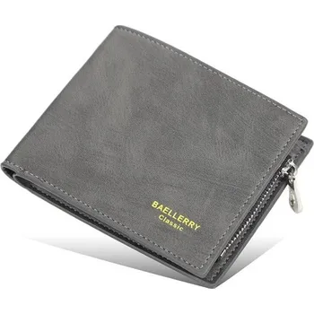 Peněženka Pánská kožená peněženka M583 tmavě šedá