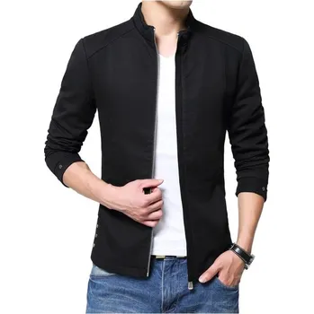 Pánská bunda Pánská stylová bunda s límcem J2616 černá S