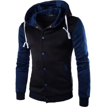 Pánská mikina Pánská baseballová mikina F41 tmavě modrá XL